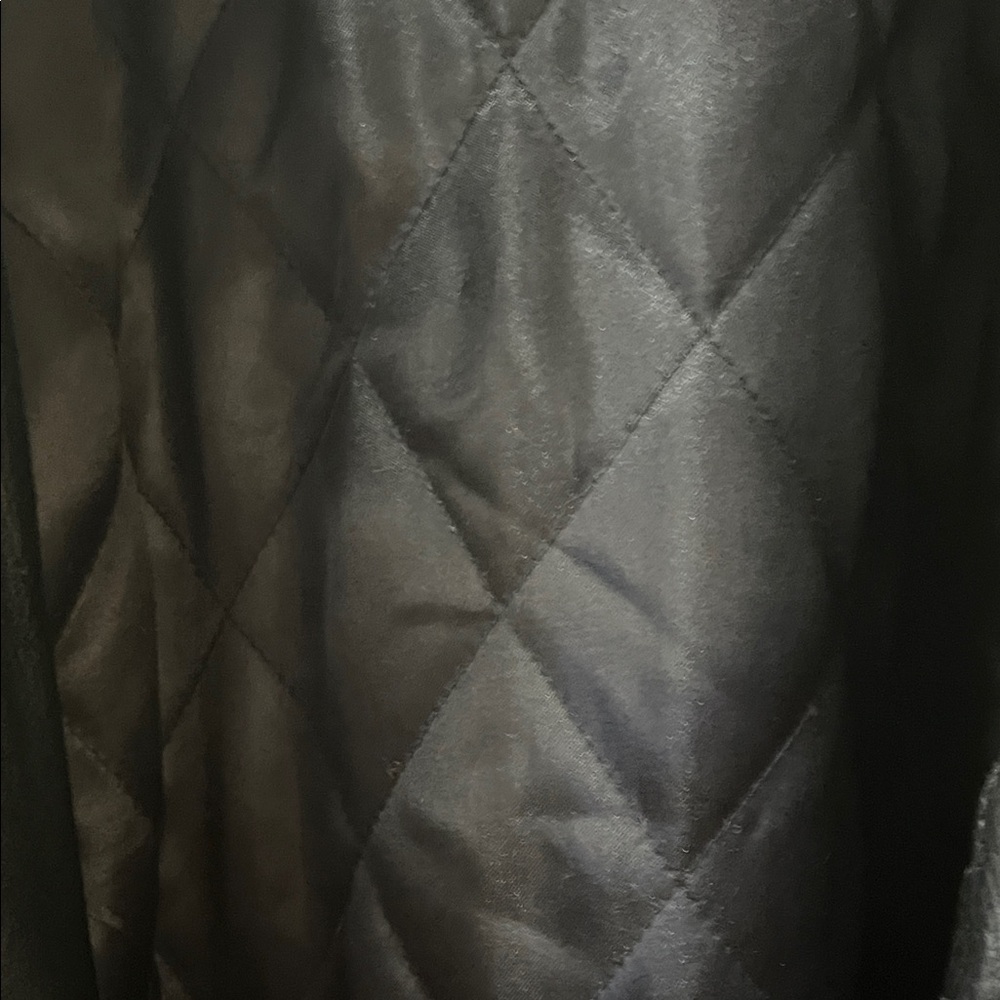 Mans Black Leather Jacket Medium - image 3